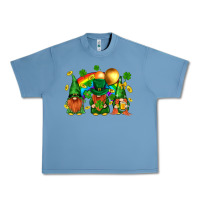 Pebble Blue st. patricks  gnomies with rainbow Urban Heavy Tee - BundleAndBundleShop
