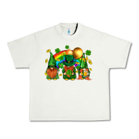 Pistachio st. patricks  gnomies with rainbow Urban Heavy Tee - BundleAndBundleShop