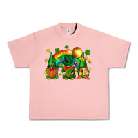 Salmon st. patricks  gnomies with rainbow Urban Heavy Tee - BundleAndBundleShop