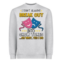 Heather Grey My Brain is 95% Show Tunes. Funny Theatre Gift. Heavyweight Sweatshirt - Bettercallsaul