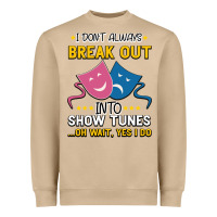 Mushroom My Brain is 95% Show Tunes. Funny Theatre Gift. Heavyweight Sweatshirt - Bettercallsaul