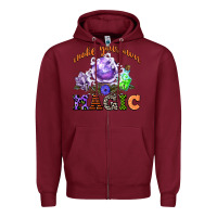 Burgundy make your own magic Zipper Hoodie - CowGirlArtShop