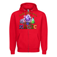 Red make your own magic Zipper Hoodie - CowGirlArtShop