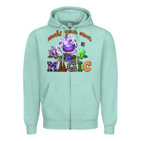 Seafoam make your own magic Zipper Hoodie - CowGirlArtShop