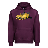 Mauve Wine Asphalt Paver Urban Hoodie - LillyAllenDesigns