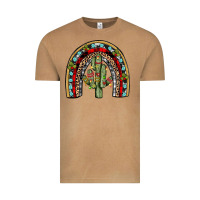 Christmas Cactus Rainbow Vintage Tee | Teevron
