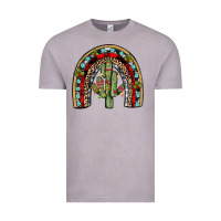 Vintage Zinc christmas cactus rainbow Vintage Tee - JahusDesignShop
