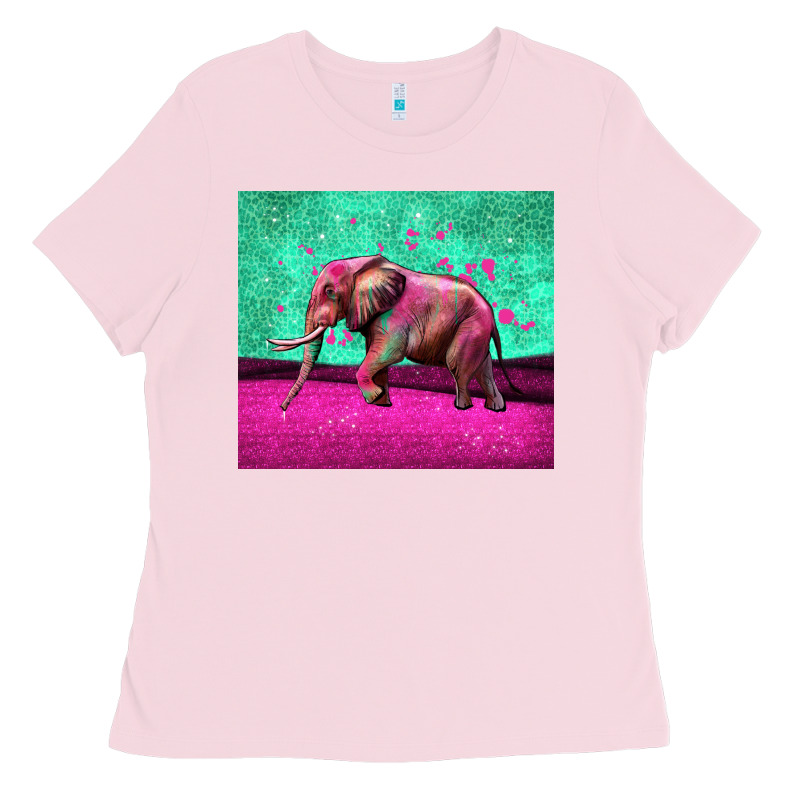 Colorful Elephant Ladies Tee by LillyAllenDesigns | Teevron