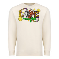Sandshell mardi gras love crawfish Premium Sweatshirt - FaDigitalArtStudio