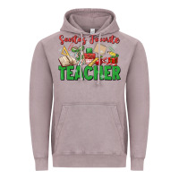 Vintage Zinc santa's favorite teacher Vintage Hoodie - MaliasSmallBusiness