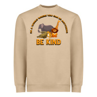 Mushroom In a World Where You Can Be Anything Bee Kind Heavyweight Sweatshirt - Bettercallsaul