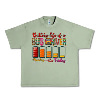 Oil Green Battery Life Of A Bus Driver Urban Heavy Tee - BundleAndBundleShop