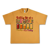 Peanut Butter Battery Life Of A Bus Driver Urban Heavy Tee - BundleAndBundleShop