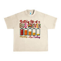 Sandshell Battery Life Of A Bus Driver Urban Heavy Tee - BundleAndBundleShop
