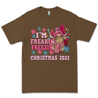 Cacao i'm freakin freezin christmas 2023 Premium Tee - NancyCooperArtShop