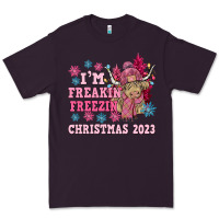 Plum i'm freakin freezin christmas 2023 Premium Tee - NancyCooperArtShop