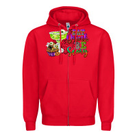 Red eat drink and be scary Zipper Hoodie - CowGirlArtShop