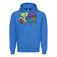 True Royal eat drink and be scary Zipper Hoodie - CowGirlArtShop