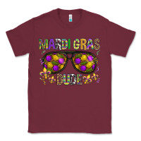 Burgundy Mardi gras dude Classic Tee - BundleAndBundleShop