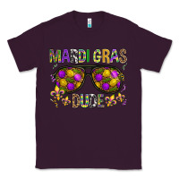 Plum Mardi gras dude Classic Tee - BundleAndBundleShop