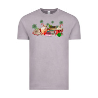Vintage Zinc Christmas coffee Vintage Tee - MaliasSmallBusiness