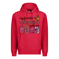 Cardinal my favorite valentine calls me mama Premium Hoodie - OliviaCreatesArt