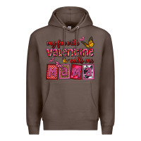 Coffee my favorite valentine calls me mama Premium Hoodie - OliviaCreatesArt