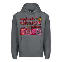 Rock my favorite valentine calls me mama Premium Hoodie - OliviaCreatesArt