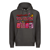 Smoke my favorite valentine calls me mama Premium Hoodie - OliviaCreatesArt
