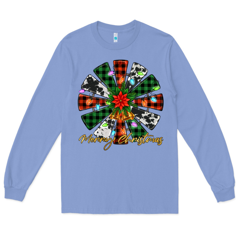 Merry Christmas Windmill Long Sleeve Tee by Jasminsmagicworld | Teevron