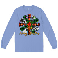 Colony Blue merry christmas windmill Long Sleeve Tee - Jasminsmagicworld
