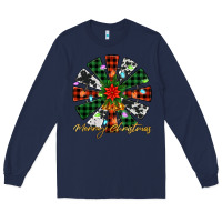 Navy merry christmas windmill Long Sleeve Tee - Jasminsmagicworld