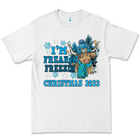 White i'm freakin freezin christmas 2023 Premium Tee - NancyCooperArtShop