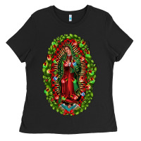 Black our lady of guadalupe christmas Ladies Tee - Jasminsmagicworld