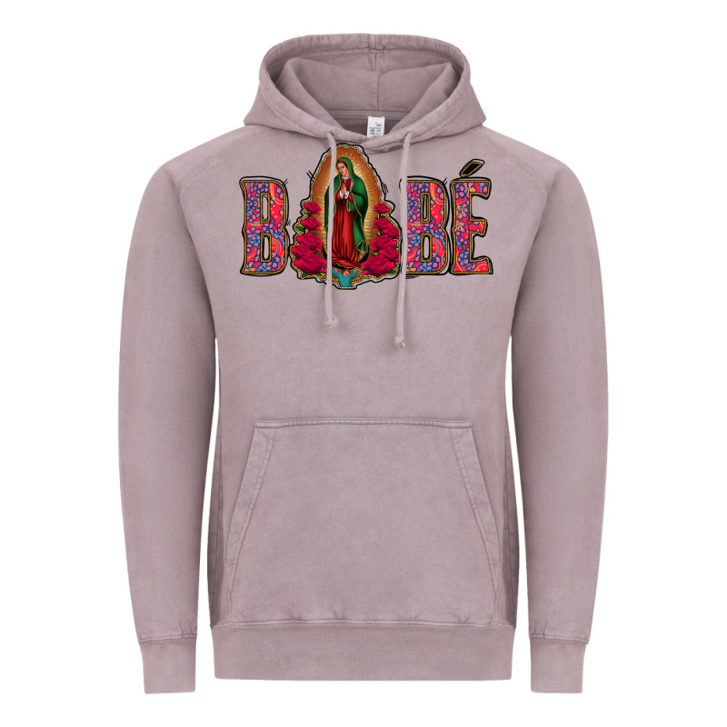 Bebe Our Lady Of Guadalupe Vintage Hoodie by Jasminsmagicworld | Teevron