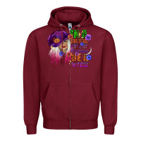 Burgundy in a world full of princesses be a witch Zipper Hoodie - CowGirlArtShop