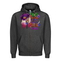 Charcoal Heather in a world full of princesses be a witch Zipper Hoodie - CowGirlArtShop