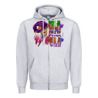 Heather Grey in a world full of princesses be a witch Zipper Hoodie - CowGirlArtShop