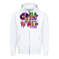 White in a world full of princesses be a witch Zipper Hoodie - CowGirlArtShop