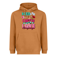Meerkat Iced Coffee is my love language Valentine's Day Heavyweight Hoodie - FaDigitalArtStudio