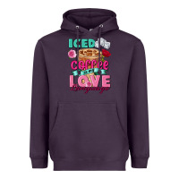Plum Iced Coffee is my love language Valentine's Day Heavyweight Hoodie - FaDigitalArtStudio