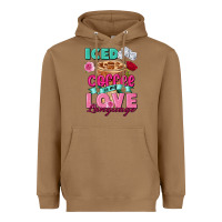 Toasted Coconut Iced Coffee is my love language Valentine's Day Heavyweight Hoodie - FaDigitalArtStudio