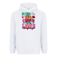 White Iced Coffee is my love language Valentine's Day Heavyweight Hoodie - FaDigitalArtStudio