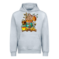 Heather Grey Than Honey Urban Hoodie - CowhideDigitalArt