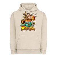 Pigment French Oak Than Honey Urban Hoodie - CowhideDigitalArt