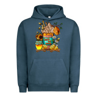 Pigment Midnight Navy Than Honey Urban Hoodie - CowhideDigitalArt