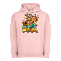 Pigment Salmon Than Honey Urban Hoodie - CowhideDigitalArt