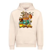 Sandshell Than Honey Urban Hoodie - CowhideDigitalArt