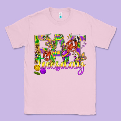Mardi Gras Fat Tuesday Classic Tee Designed By Bundleandbundleshop