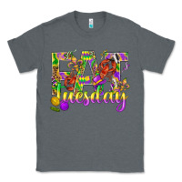 Charcoal Heather Mardi Gras fat tuesday Classic Tee - BundleAndBundleShop